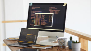 shul works it programming code background